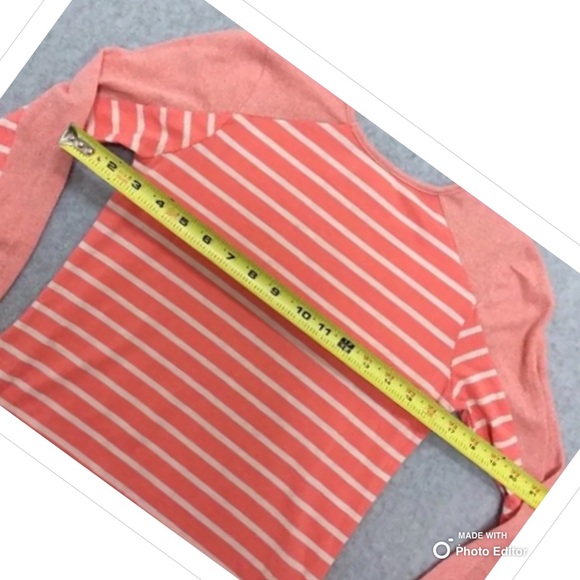 POOF GIRL SHIRT TOP LONG SLEEVE STRIPE LACE - Picture 6 of 7